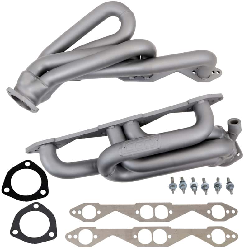 BBK — BBK 96-98 GM Truck SUV 5.0 5.7 Shorty Tuned Length Exhaust Headers - 1-5/8 Titanium Ceramic
Exhaust Headers
Exhaust Header - view 1