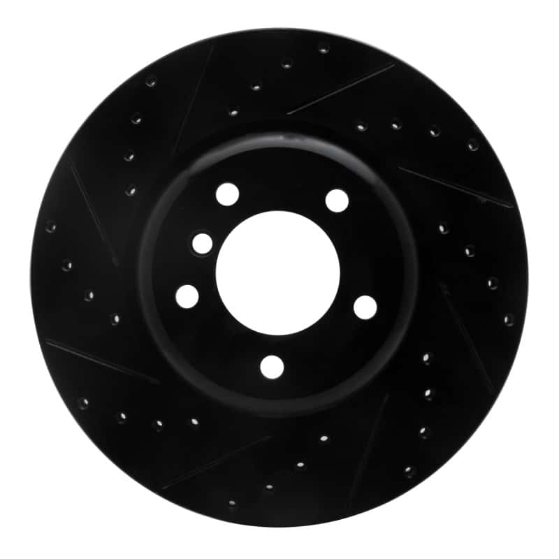 R1 Concepts — R1 06-13 BMW 135I Front Left Drilled & Slotted Black Brake Rotor
R1 Brake Rotor Drill - view 1