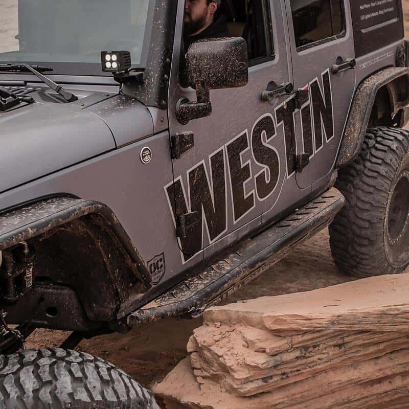 Westin — Westin/Snyper 07-17 Jeep Wrangler Unlimited Triple Tube Rock Rail Steps - Textured Black
Nerf/Step Bar - view 6