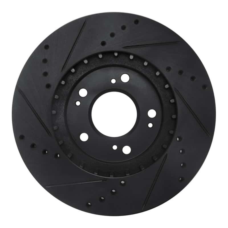 R1 Concepts — R1 04-11 Mitsubishi Endeavor Front Right Drilled & Slotted Black Brake Rotor
R1 Brake Rotor Drill - view 5