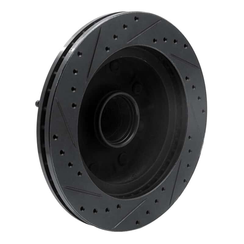 R1 Concepts — R1 95-04 Ford E-350 Econoline Front Right Drilled & Slotted Black Brake Rotor
R1 Brake Rotor Drill - view 4