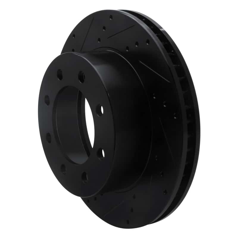 R1 Concepts — R1 03-08 Dodge Ram 2500 Front Left Drilled & Slotted Black Brake Rotor
R1 Brake Rotor Drill - view 2