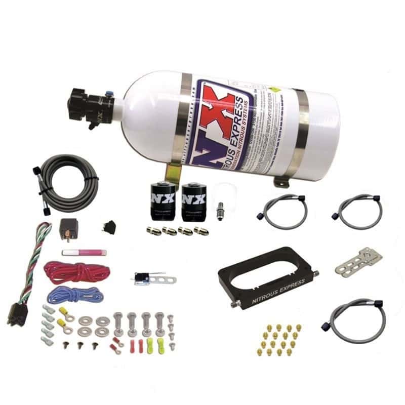 Nitrous Express — Nitrous Express 96-04 Ford Mustang Cobra/Mach 1 4 Valve Nitrous Kit (50-300HP) w/10lb Bottle
Injection System Kit
N2OSys - view 1