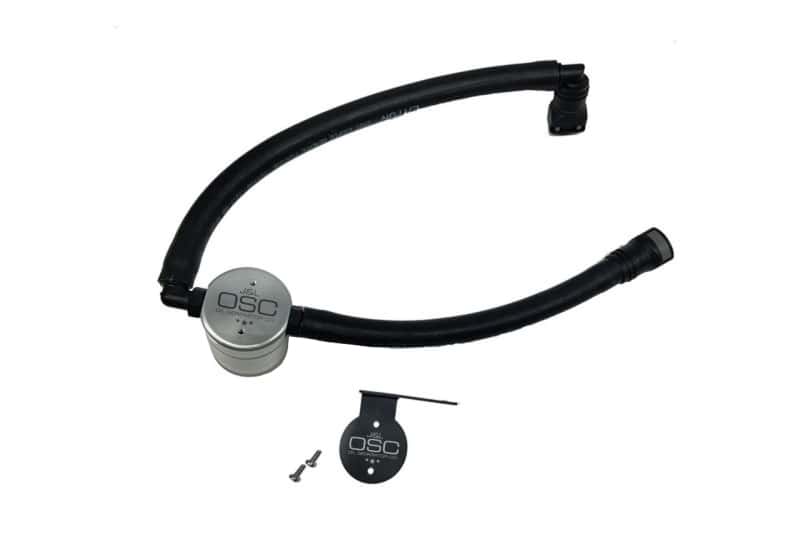 J&L — J&L 15-25 Ford Transit 150/250/350 3.5L EcoBoost Passenger Side Oil Separator 3.0 - Clear Anodized
Oil Separator - view 2