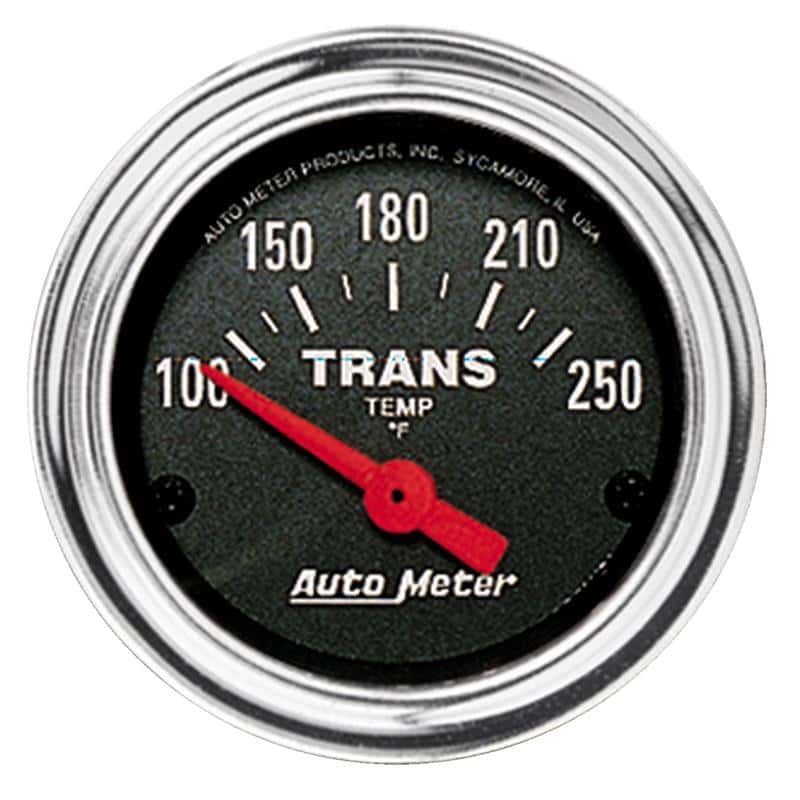 AutoMeter — Autometer Traditional Chrome 2-1/16in 100-250 Degree F Electric Transmission Temperature Gauge
2" TRANS TEMP, 100-2 - view 1
