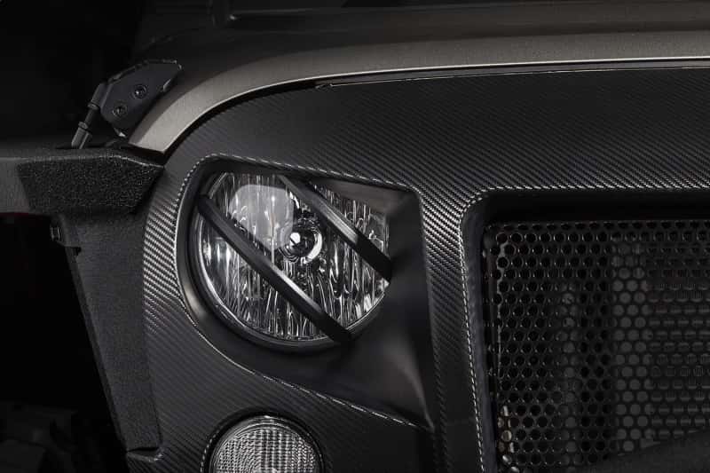 Rugged Ridge — Rugged Ridge 07-18 Jeep Wrangler JK Black Elite Pivotal Headlight Euro Guard
Head Light Guard
OFFROAD_EXTERIOR - view 6