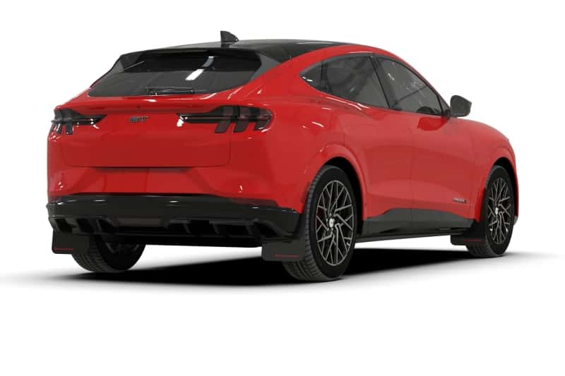 Rally Armor — Rally Armor 21-25 Ford Mustang Mach-E/GT/Rally Black Mud Flap w/White Logo
Mud Flap - view 6
