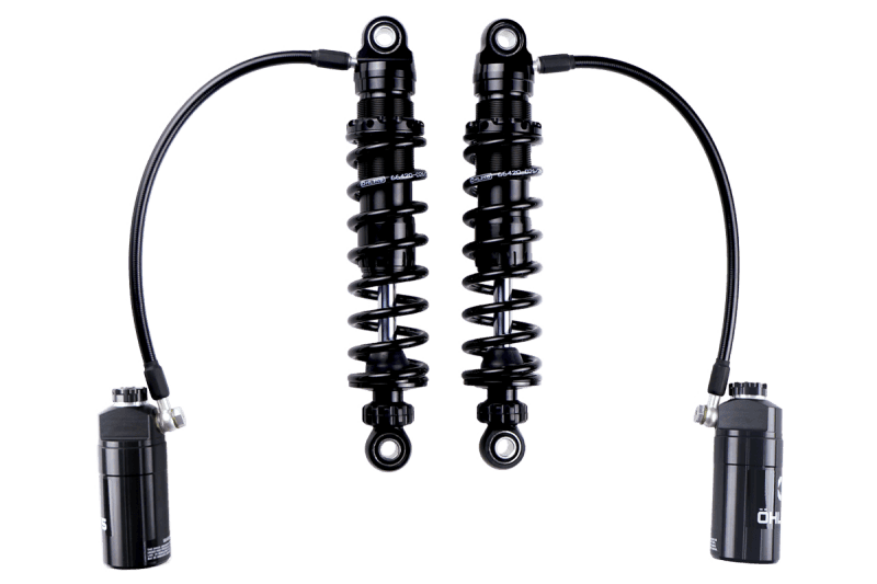 Ohlins — Ohlins 14-26 Harley FL Touring STX 36 Twin Blackline 12in Blk Reservoir Shocks - Heavy Duty Springs - view 1