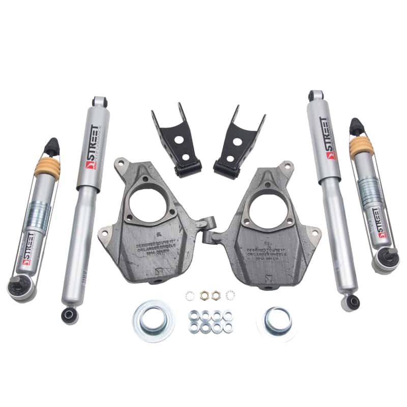 Belltech — Belltech LOWERING KIT 16.5-18 Chevy Silverado/Sierra All Cab 2in F / 2or3in R w/ Street Perf Shocks
LOWERING KIT - view 3