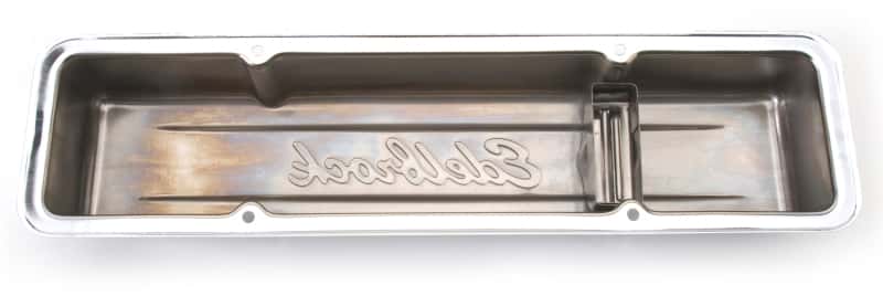 Edelbrock — Edelbrock Valve Cover Signature Series Chevrolet 1959-1986 262-400 CI V8 Low Chrome
CHROME/PRO-FLO - view 4