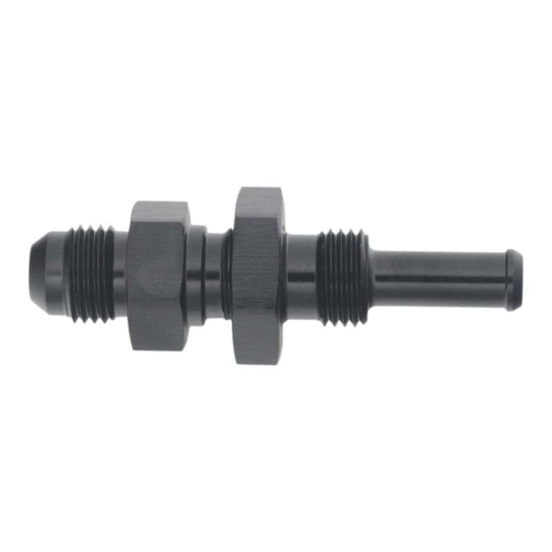 DeatschWerks — DeatschWerks 6AN Male Flare to Straight 5/16in Single Hose Barb - Anodized Matte Black
Lines & Fittings - view 1
