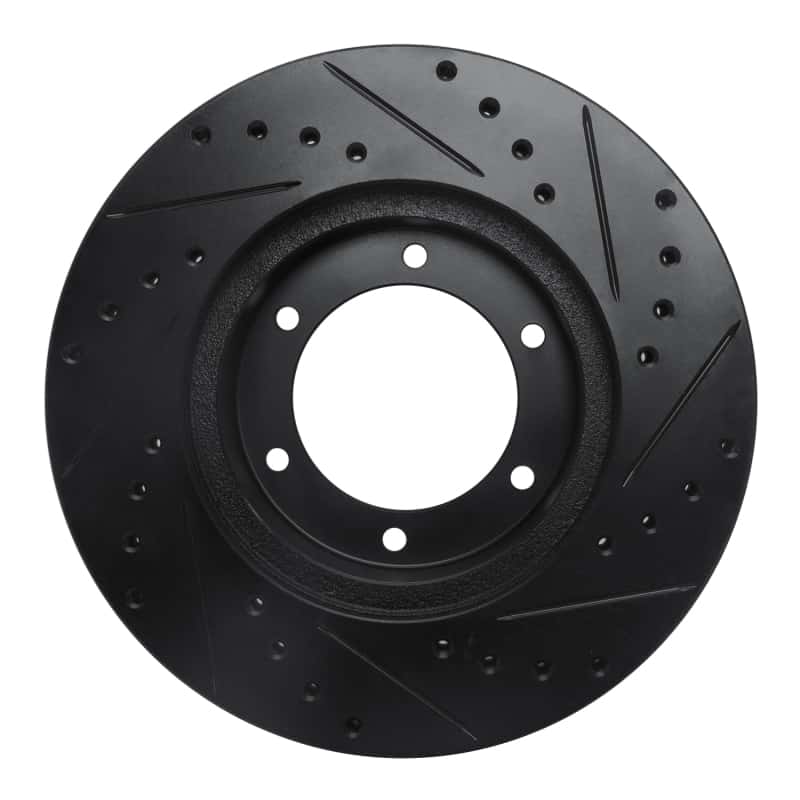 R1 Concepts — R1 91-98 Toyota 4Runner Front Left Drilled & Slotted Black Brake Rotor
R1 Brake Rotor Drill - view 5