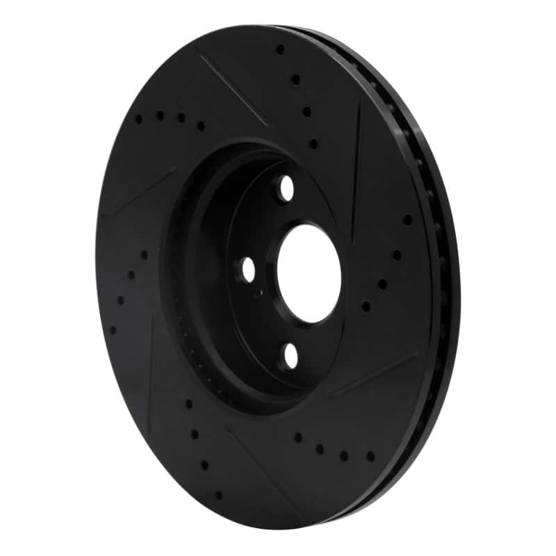 R1 Concepts — R1 08-19 Pontiac Vibe Front Left Drilled & Slotted Black Brake Rotor
R1 Brake Rotor Drill - view 4