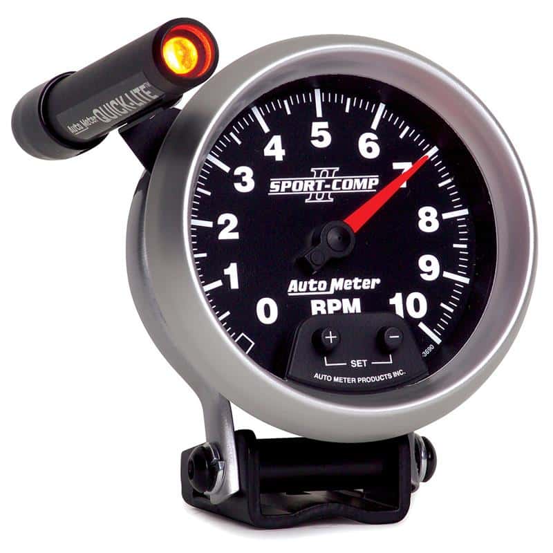 AutoMeter — Autometer Sport-Comp II Quick Lite 3 3/4in 10K RPM Pedestal Tachometer
3-3/8" TACH, 10,000 - view 4