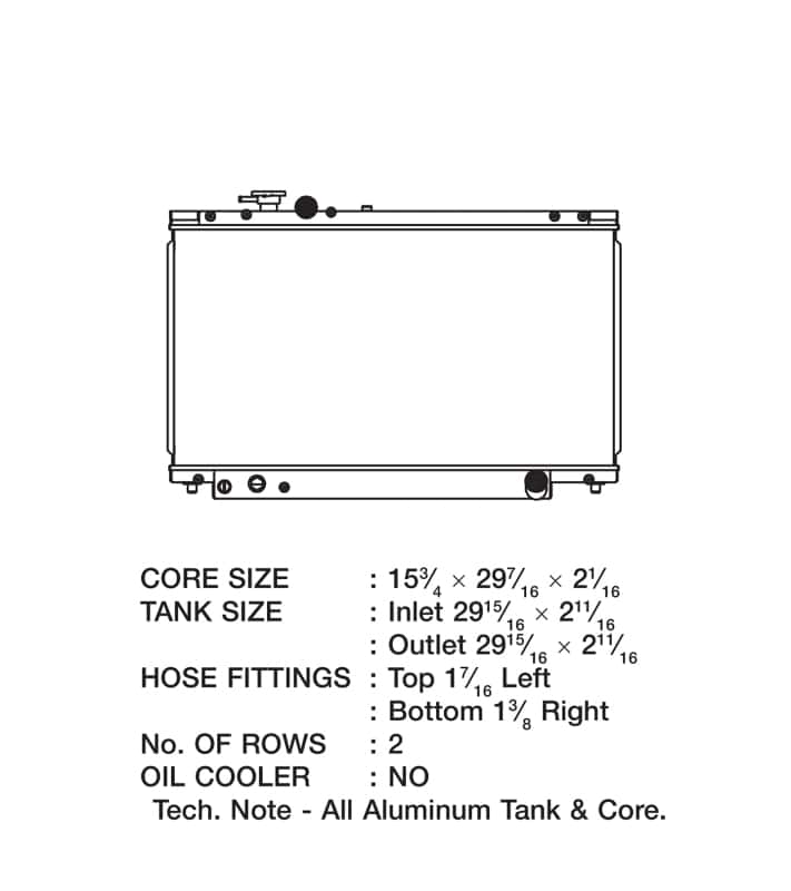 CSF — CSF 93-98 Toyota Supra Radiator
CSF Radiator - view 2
