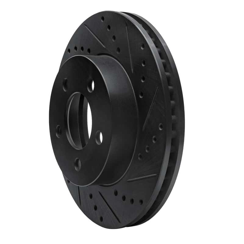 R1 Concepts — R1 02-07 Jeep Liberty Front Right Drilled & Slotted Black Brake Rotor
R1 Brake Rotor Drill - view 2