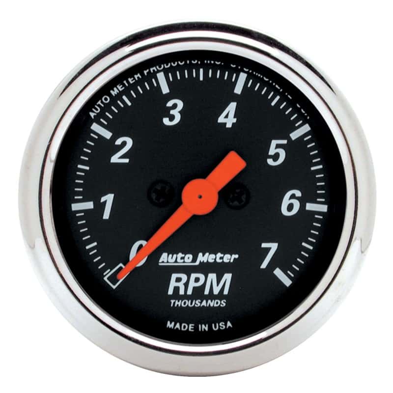 AutoMeter — Autometer Designer Black 2-1/16in Electrical 7k RPM Tachometer
GA 2" TACH 7K RPM DB - view 3