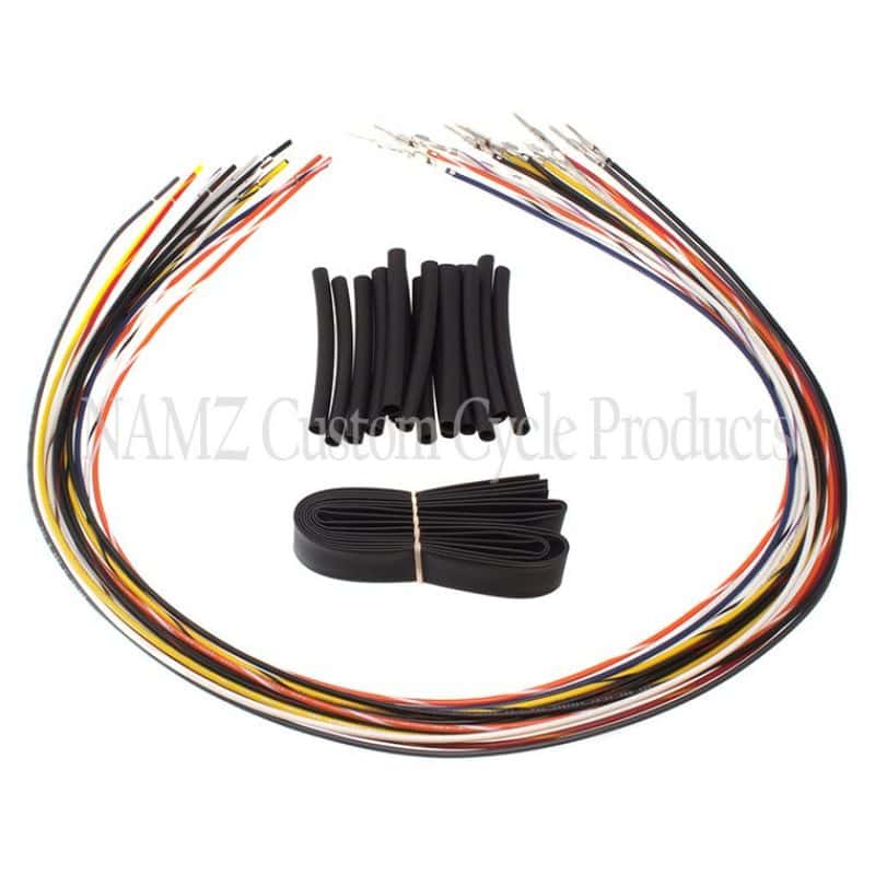 NAMZ — NAMZ 07-13 NON-Baggers Handlebar Switch Wire Extensions 24in. (Cut & Solder / Fits Up to 20in. Apes) - view 1