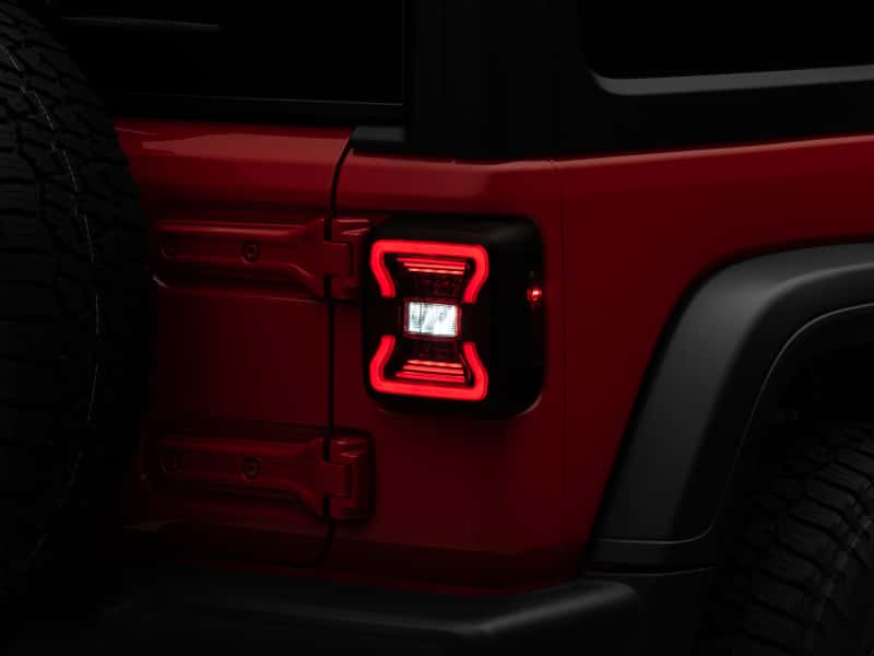 Raxiom — Raxiom 18-22 Jeep Wrangler JL LED Tail Lights- Black Housing - Red Lens
Lights - view 2