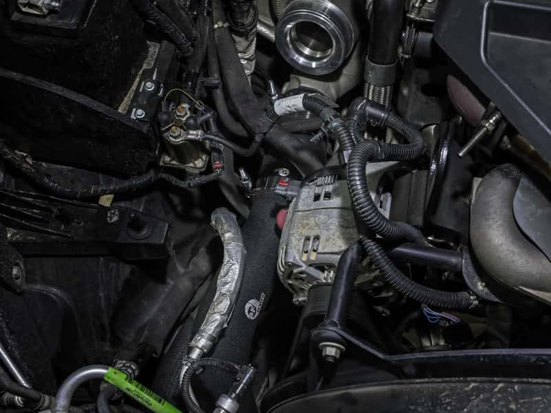 aFe — aFe 19-23 RAM Diesel L6-6.7L BladeRunner 3.5 IN Aluminum Hot Charge Pipe - Black
Hot Charge Pipe - view 7