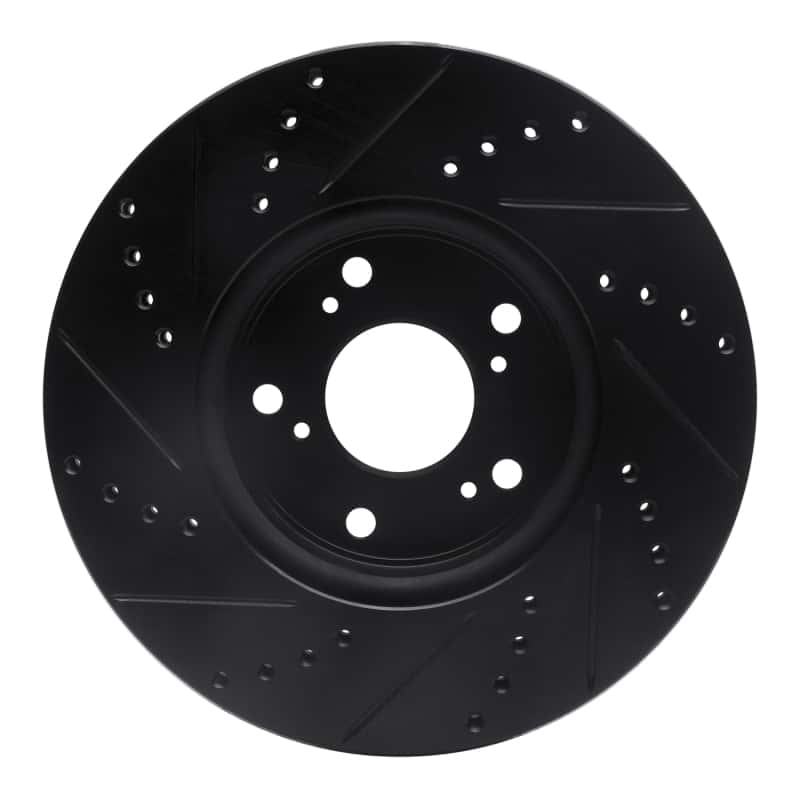 R1 Concepts — R1 13-22 Honda Accord Coupe Front Right Drilled & Slotted Black Brake Rotor
R1 Brake Rotor Drill - view 5