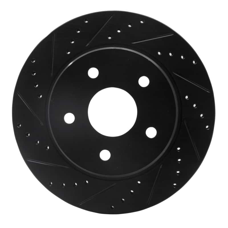 R1 Concepts — R1 02-24 Chrysler ASPEN Front Left Drilled & Slotted Black Brake Rotor
R1 Brake Rotor Drill - view 1