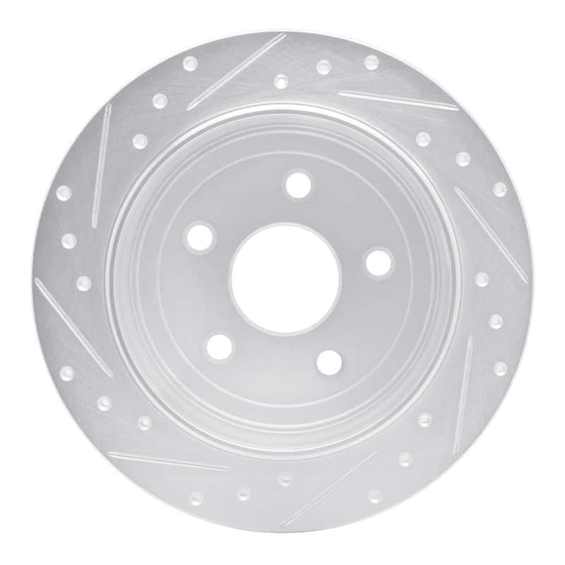 R1 Concepts — R1 2007-2018 Jeep Wrangler Rear Right Drilled & Slotted Silver Brake Rotor
R1 Brake Rotor Drill - view 5