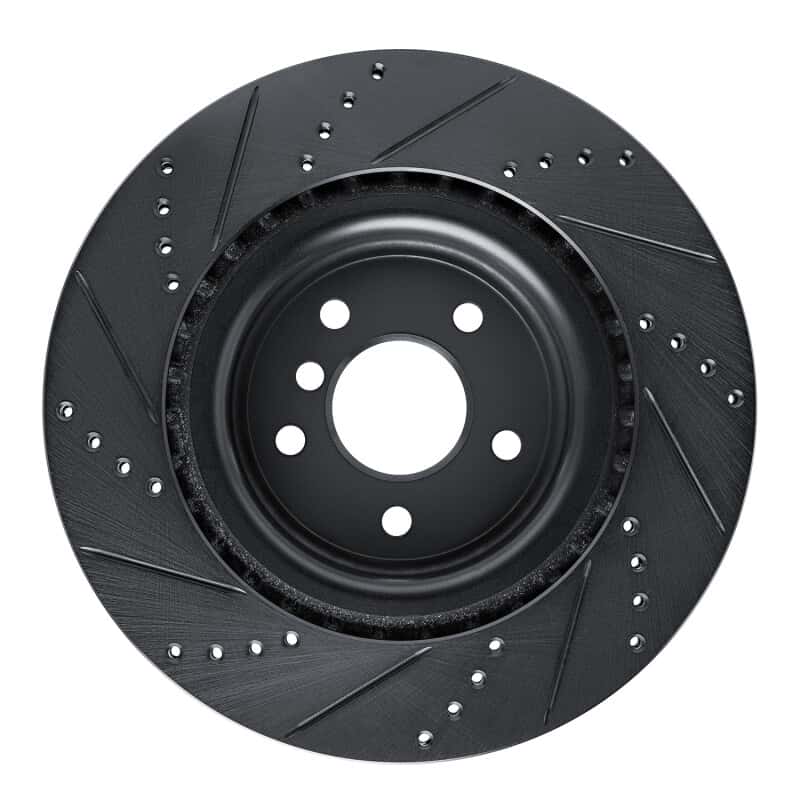 R1 Concepts — R1 16-24 Jaguar XF Rear Right Drilled & Slotted Black Brake Rotor
R1 Brake Rotor Drill - view 5