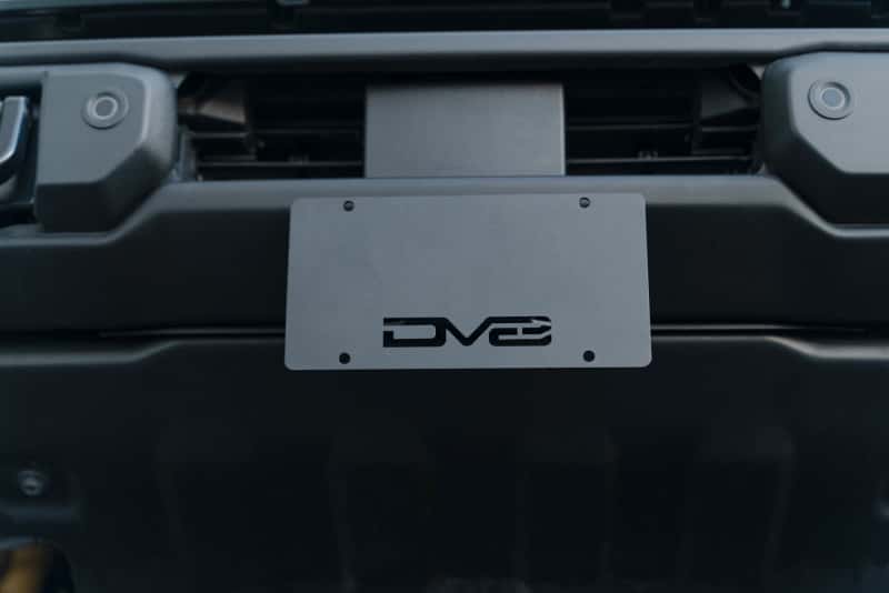DV8 Offroad — DV8 Offroad 21-23 Ford Bronco Capable Bumper Front License Plate Mount
License Plate Mount - view 3