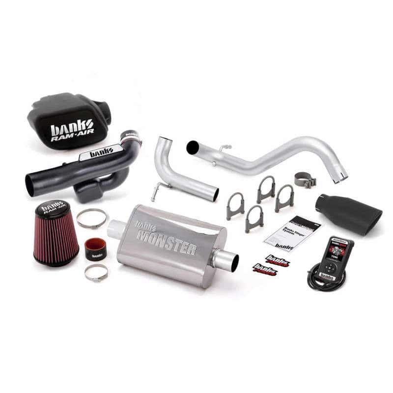 Banks Power — Banks Power 12-14 Jeep 3.6L Wrangler (All) 2dr Stinger Sys w/ AutoMind - SS Single Exh w/ Black Tip
Power/Efficiency Sys
Stinger Bundle - view 1