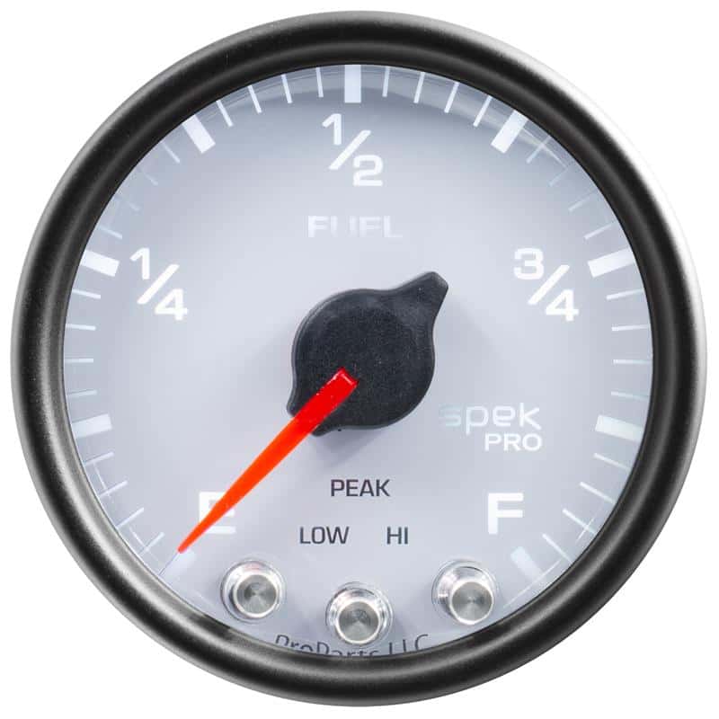 AutoMeter — Autometer Spek-Pro Gauge Fuel Level 2 1/16in 0-270 Programmable Wht/Blk
GA 2" FUEL WCB SPEK - view 1
