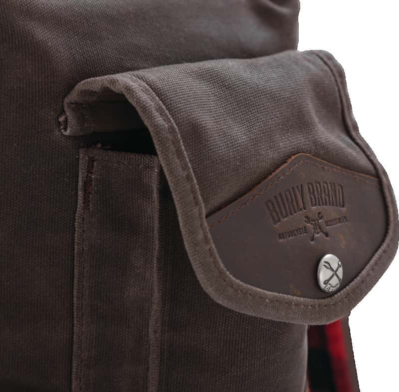 Burly Brand — Burly Brand Voyager Sissy Bar Backpack - Dark Oak - view 2