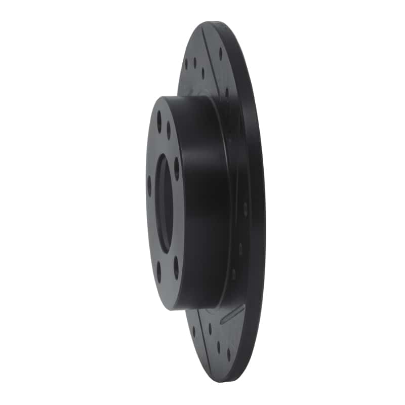 R1 Concepts — R1 02-06 Audi A4 Quattro Rear Right Drilled & Slotted Black Brake Rotor
R1 Brake Rotor Drill - view 2