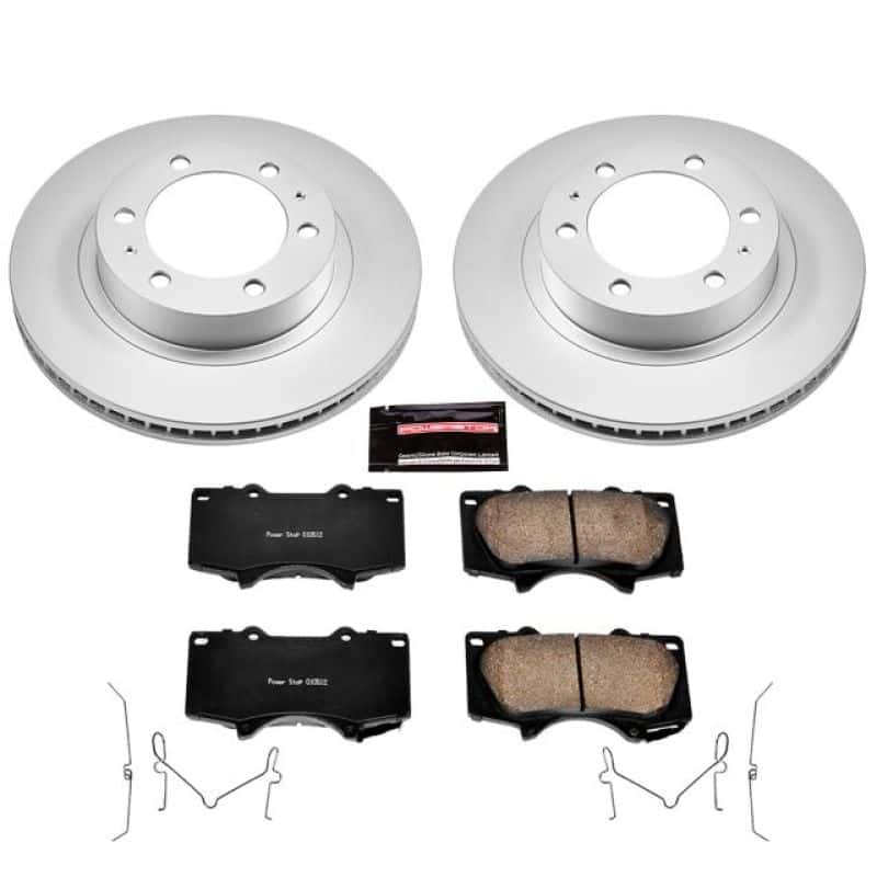 PowerStop — Power Stop 03-09 Toyota 4Runner Front Z17 Evolution Geomet Coated Brake Kit - view 1