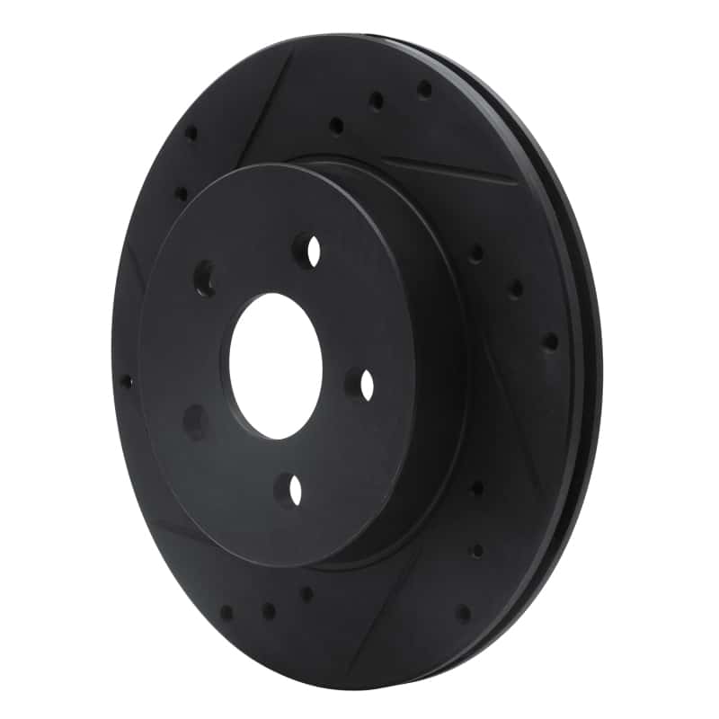 R1 Concepts — R1 88-88 Pontiac Fiero Front/Rear Left Drilled & Slotted Black Brake Rotor
R1 Brake Rotor Drill - view 2
