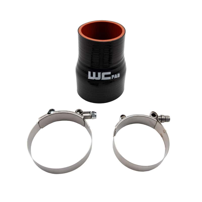 Wehrli — Wehrli 2.375in x 3in ID Straight Reducer 4.5in Long Silicone Boot and Clamp Kit
2.375-3x4.5 Bt&Clmps - view 1