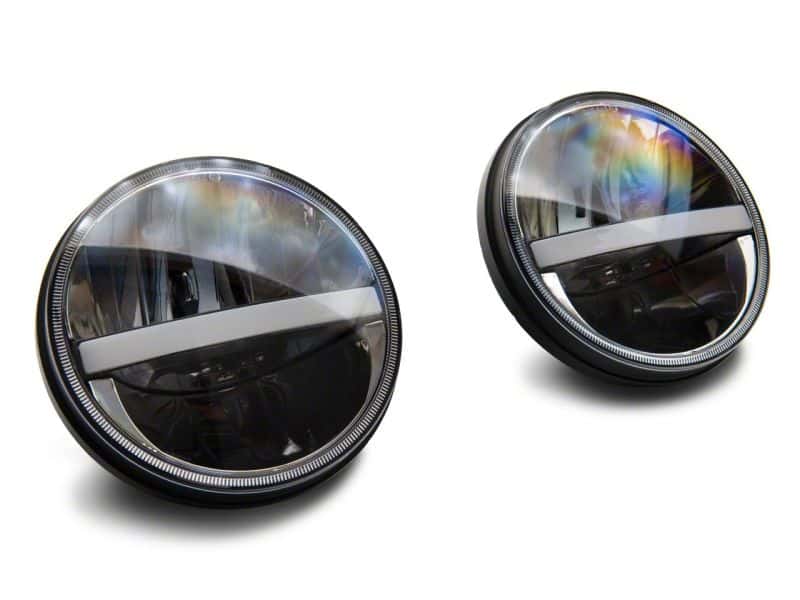 Raxiom — Raxiom 97-18 Jeep Wrangler TJ & JK Axial 7-In LED Headlights w/ DRL - Blk Housing (Clear Lens)
Headlights - view 11