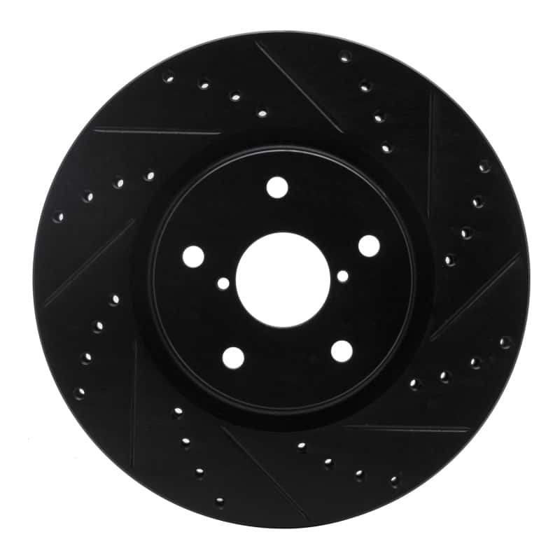 R1 Concepts — R1 06-21 Subaru Legacy Front Right Drilled & Slotted Black Brake Rotor
R1 Brake Rotor Drill - view 1