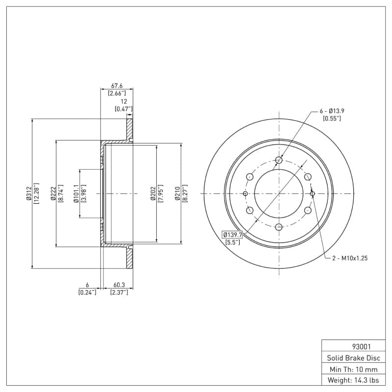 DFC — DFC 06-10 Hummer H3T Rear GeoSPEC Coated Rotor
DFC Brake Rotor - view 6