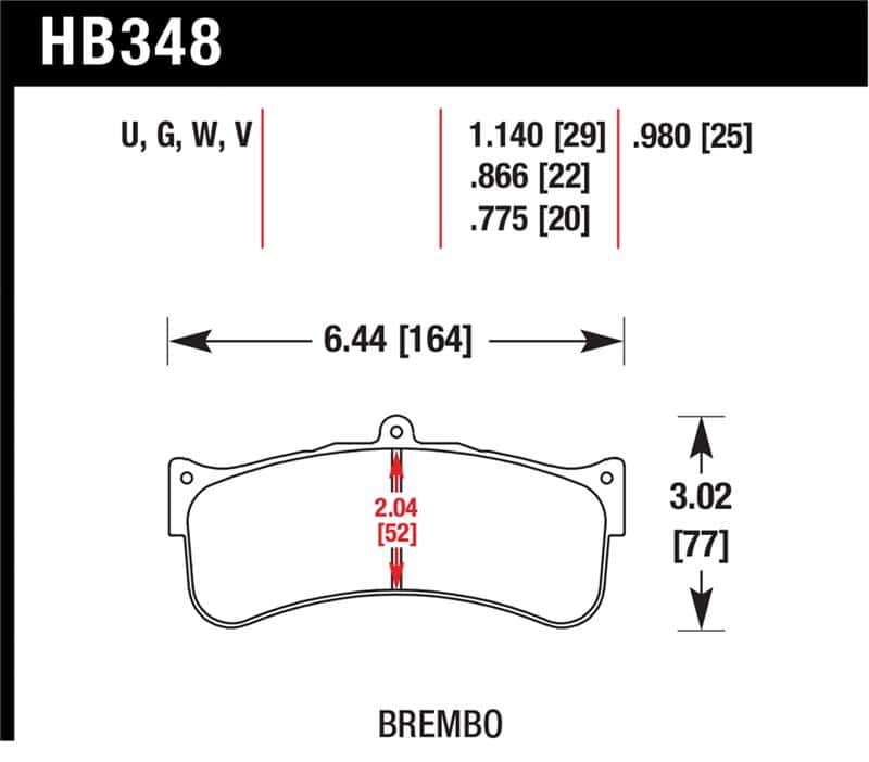 Hawk Performance — Hawk Brembo Disc DTC-70 w/ 1.140in Thickness Race Brake Pads
Disc Brake Pad - view 1