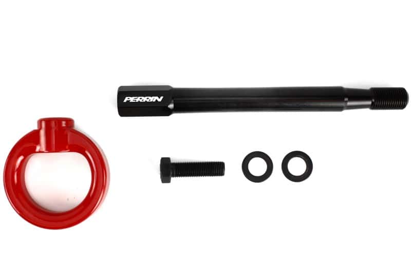 Perrin Performance — PERRIN 08-14 Subaru WRX & STI / 08-11 Impreza / 05-09 Legacy Tow Hook Kit (Front) - Red
paPSP-BDY-231RD - view 4