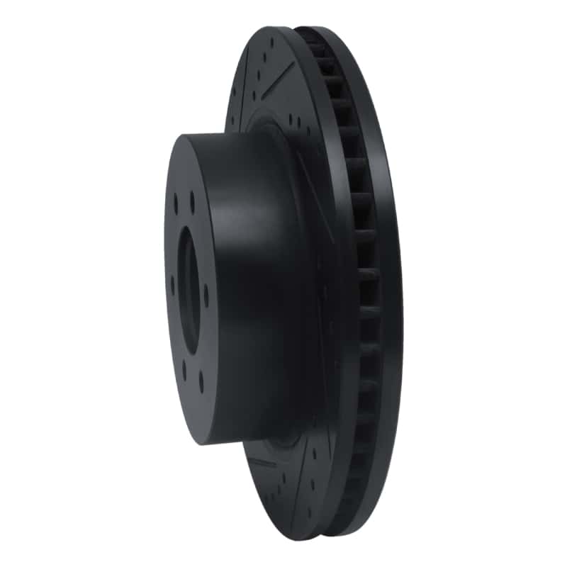 R1 Concepts — R1 16-24 Nissan Titan XD Front Left Drilled & Slotted Black Brake Rotor
R1 Brake Rotor Drill - view 2