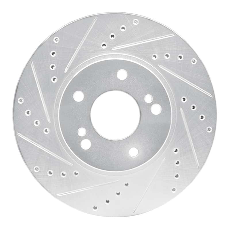 R1 Concepts — R1 97-01 Infiniti Q45 Front Left Drilled & Slotted Silver Brake Rotor
R1 Brake Rotor Drill - view 1
