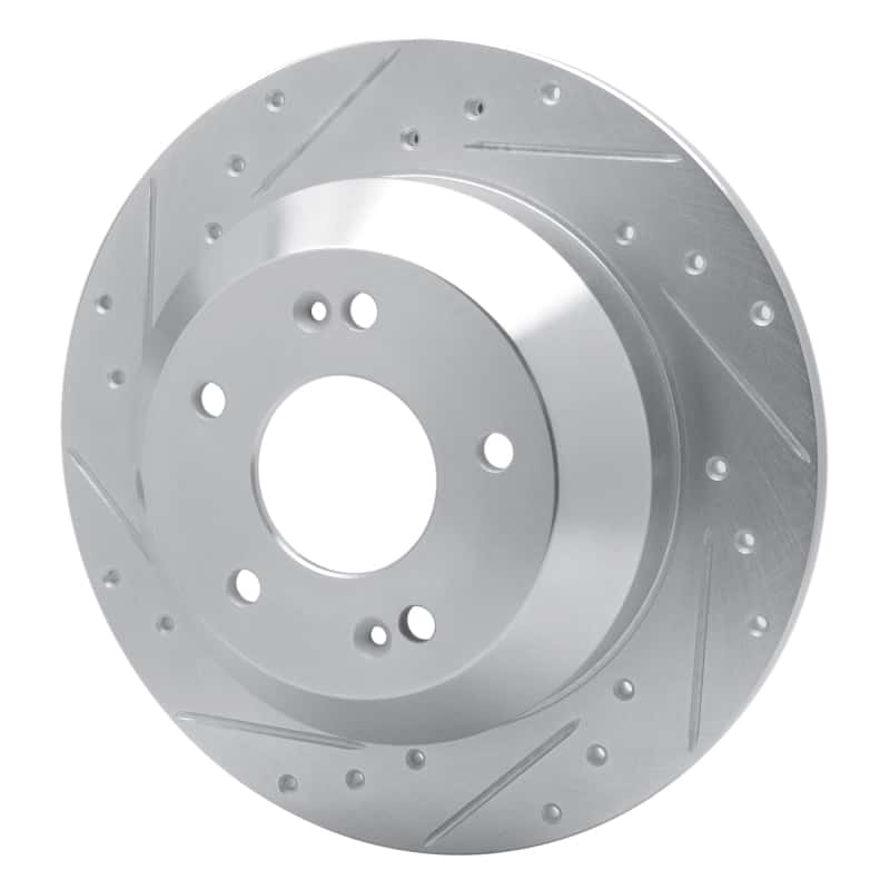 R1 Concepts — R1 15-20 Kia SORENTO Rear Left Drilled & Slotted Silver Brake Rotor
R1 Brake Rotor Drill - view 2