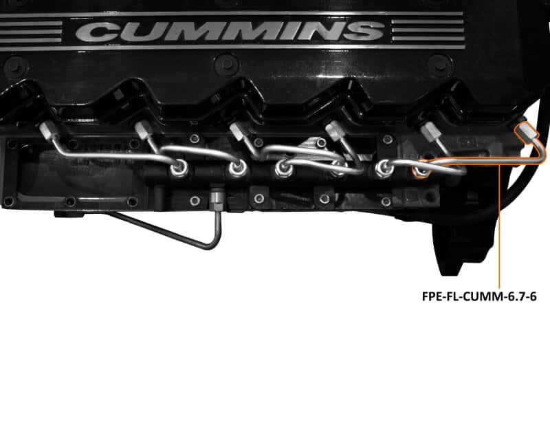 Fleece Performance — Fleece Performance 07.5-18 Dodge Ram 2500/3500 6.7L Cummins Fuel Injection Line (6)
Fuel Injector Line - view 3