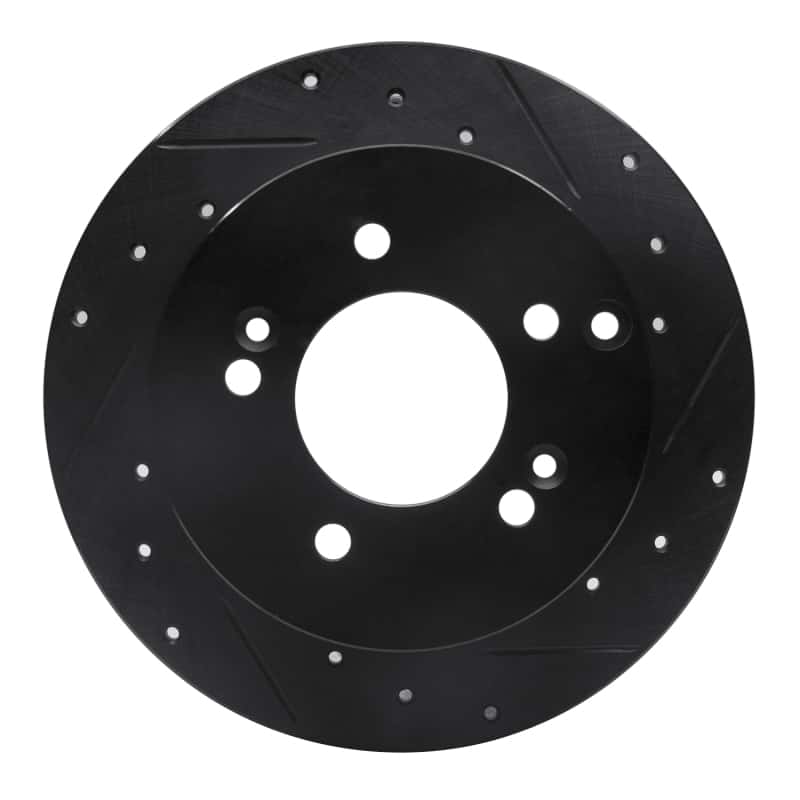 R1 Concepts — R1 07-12 Kia Rondo (Canada) Rear Right Drilled & Slotted Black Brake Rotor
R1 Brake Rotor Drill - view 1
