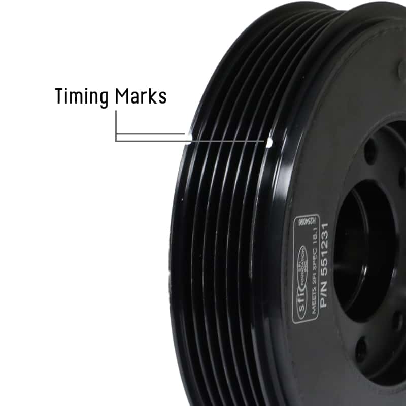 Fluidampr — Fluidampr 08.5+ VW Golf TSi/08-13.5 Passat TSi/08.5+ Audi TT TSi Steel Internally Balanced Damper
Harmonic Balancer - view 9