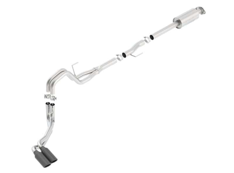 Borla — Borla 15-16 Ford F-150 3.5L EcoBoost Ext. Cab Std. Bed Black Chrome CB Exhaust ATAK Truck Side Exit
Cat-Back System - view 3