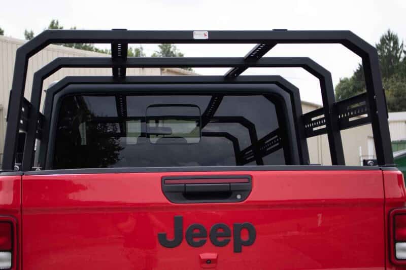 Fishbone Offroad — Fishbone Offroad 20+ Jeep Gladiator Bed Rack Full Tackle Rack - Black Powdercoat - view 6