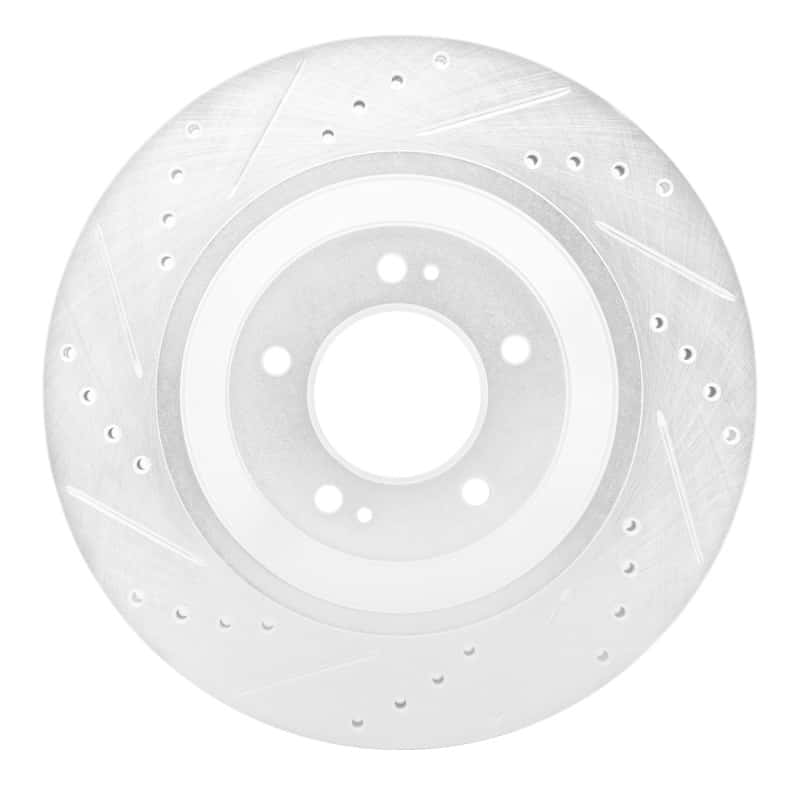 R1 Concepts — R1 2019-2025 Hyundai Kona N Rear Right Drilled & Slotted Silver Brake Rotor
R1 Brake Rotor Drill - view 5